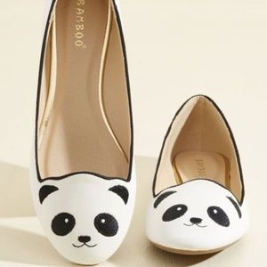 Mod Cloth Panda Flats